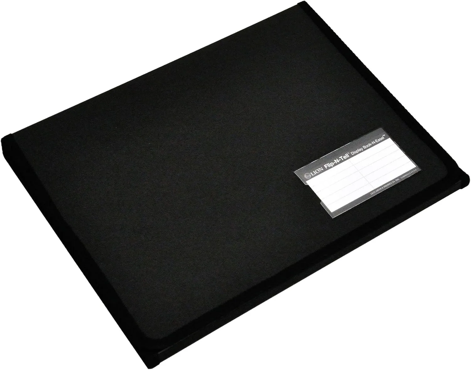 Lion Flip-N-Tell Display Book-N-Easel, Letter, 20 Double Sided Pockets, Horizontal