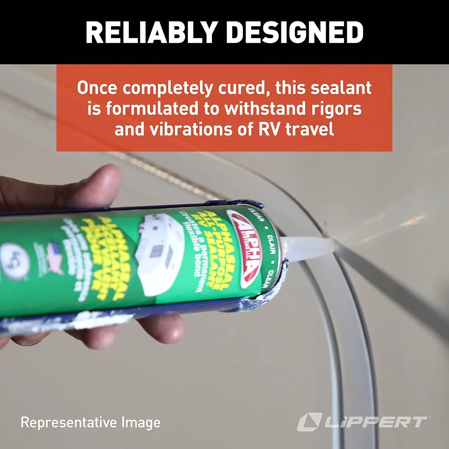 LIPPERT COMPONENTS Alpha Systems 1021 Self-Leveling Lap Sealant for RV Roofs