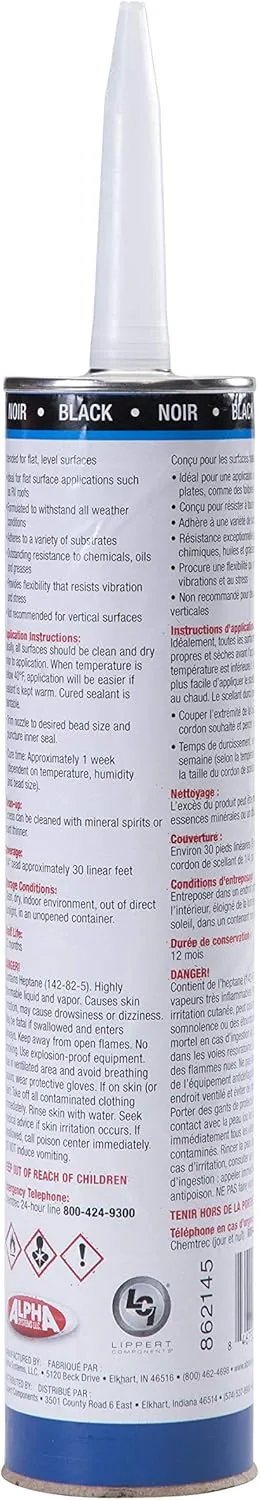 LIPPERT COMPONENTS Alpha Systems 1021 Self-Leveling Lap Sealant for RV Roofs
