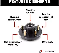 Lippert Components LIPPERT COMP 122098 Trailer Axle Idler Hub