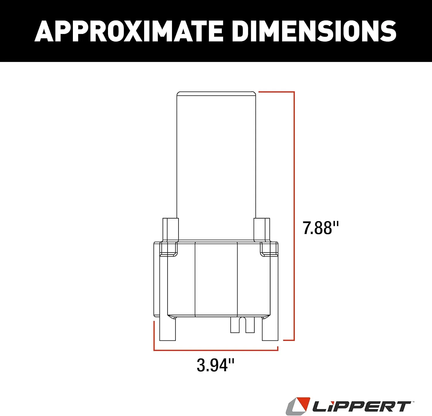 Lippert Venture Fifth Wheel Landing Gear Motor, Standard Replacement Motor, No Assembly Required, Motor Only - 142178