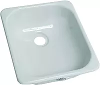 Lippert 209630 Better Bath 13" x 15" Square Galley/Kitchen Sink White