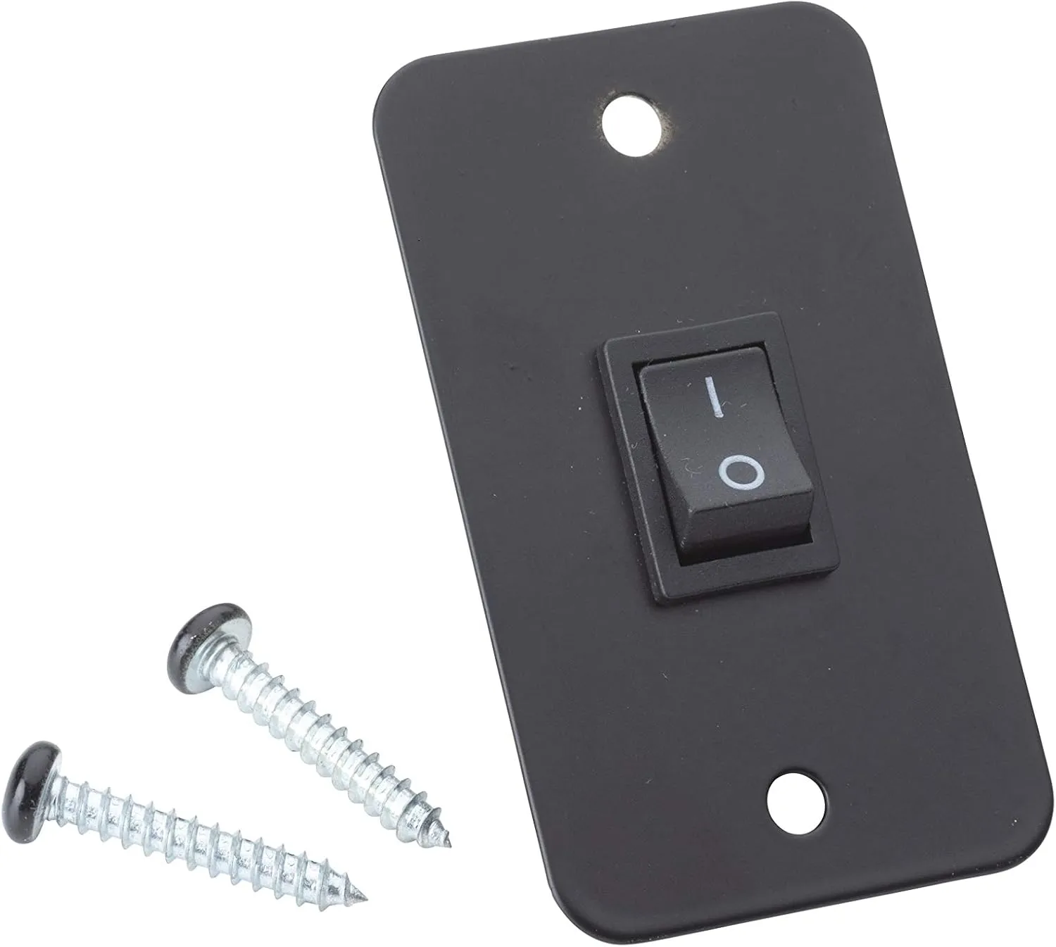 Solera RV Awning Fabric White LED Light Kit with Switch and Plate for 10’-15’ Awnings, Cut-to-fit, Flexible Black Plastic Strip with Lights, Integrated Cord, Visible Extended or Retracted - 674282