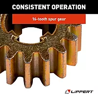 Lippert 238893 16 Tooth Spur Gear | 16 DP/20 PA