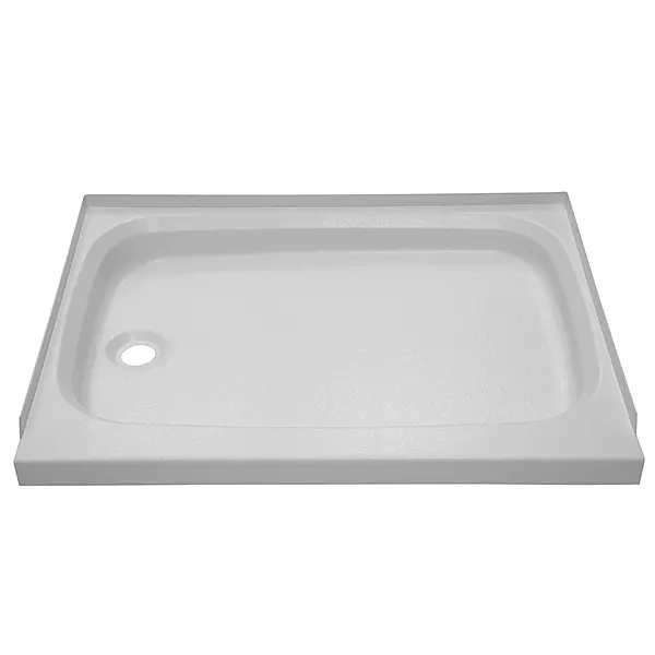 Lippert Components Replacement Shower Pan with Left Drain, Scratch-Resistant ABS Acrylic for RVs, Travel Trailers, 5th Wheels and Motorhomes - 210369,White, 24 Inch x 32 Inch