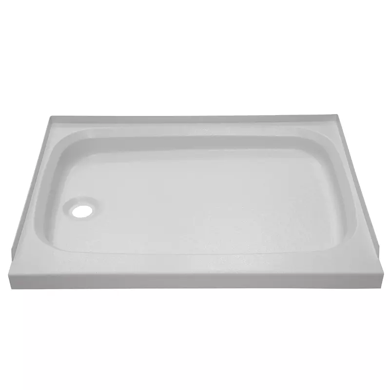Lippert Components Replacement Shower Pan with Left Drain, Scratch-Resistant ABS Acrylic for RVs, Travel Trailers, 5th Wheels and Motorhomes - 210369,White, 24 Inch x 32 Inch