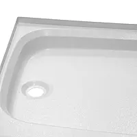 Lippert Replacement 24" x 32" White Shower Pan with Right Drain for RVs, Manufactured Homes, Travel Trailers, 5th Wheels, and Motorhomes - 210371