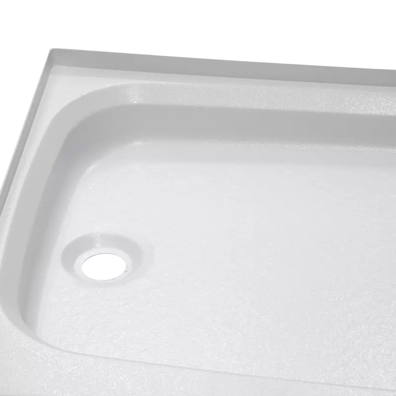 Lippert Replacement 24" x 32" White Shower Pan with Right Drain for RVs, Manufactured Homes, Travel Trailers, 5th Wheels, and Motorhomes - 210371