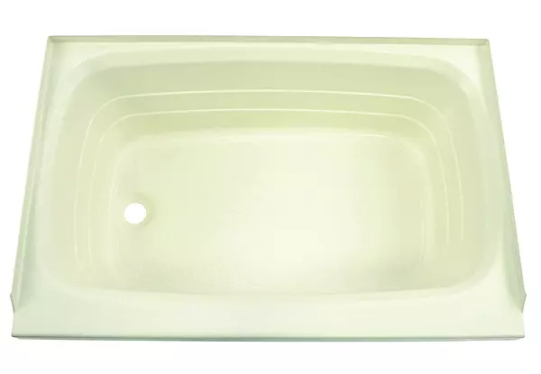 Lippert Replacement 24" x 36" Parchment Bathtub with Left Drain, Scratch-Resistant ABS Acrylic for RVs, Travel Trailers, 5th Wheels, Motorhomes - P2436LHSPK 24 Inch x 36 Inch