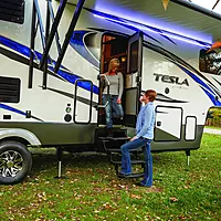 Lippert Global Baggage Door Lock / Latch Kit with 2 Keys, Easy Installation for 5th Wheel RVs, Travel Trailers and Motorhomes - 346693 Black