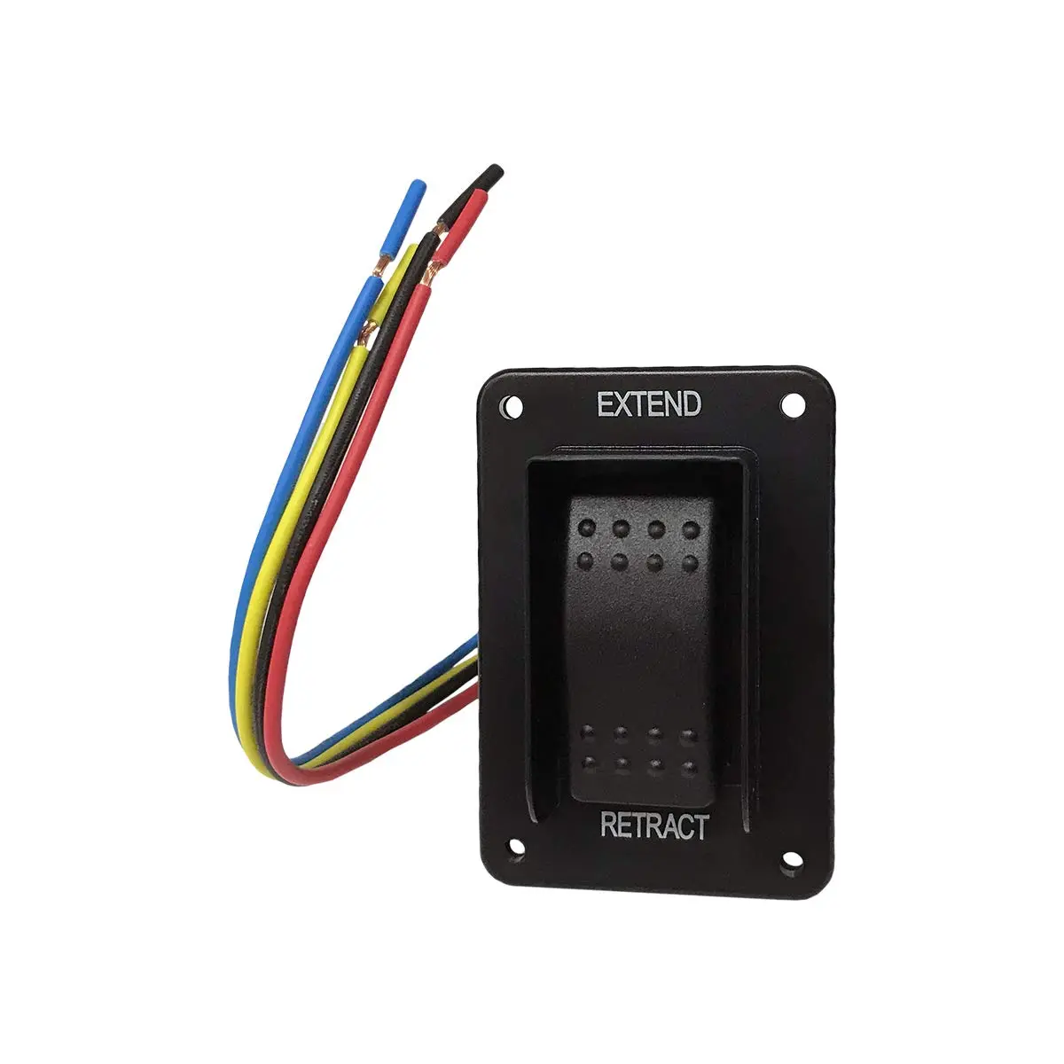 Lippert Replacement Power Stabilizer Extend/Retract Switch with Rocker Style Operation, IP66-Rated Waterproof Assembly (Installation Hardware Not Included) - 387874
