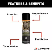Lippert 674806 Chassis Shield Rust Inhibiting Spray for 5th Wheel RVs, Travel Trailers and Motorhomes, 12 Oz.
