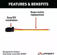 Lippert Components Kwikee® Adapter/Harness Black