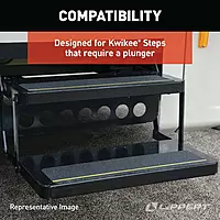 Kwikee Electric Step Replacement Pleated Plunger Door Switch for 5th Wheel RVs, Travel Trailers and Motorhomes