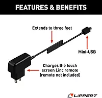 Lippert Replacement LCD Mini-USB Charger for Ground Control 3.0 - 267401