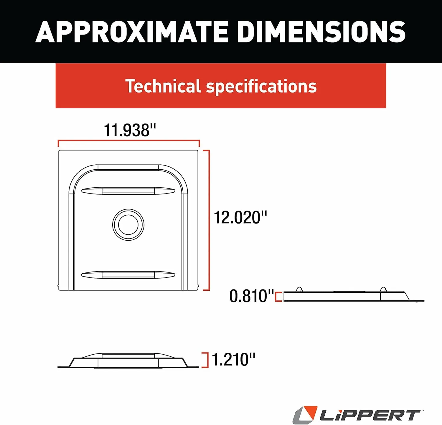 Lippert Motorhome Entry Screen Door Bubble Slider Panel with Frosted Finish - 234101