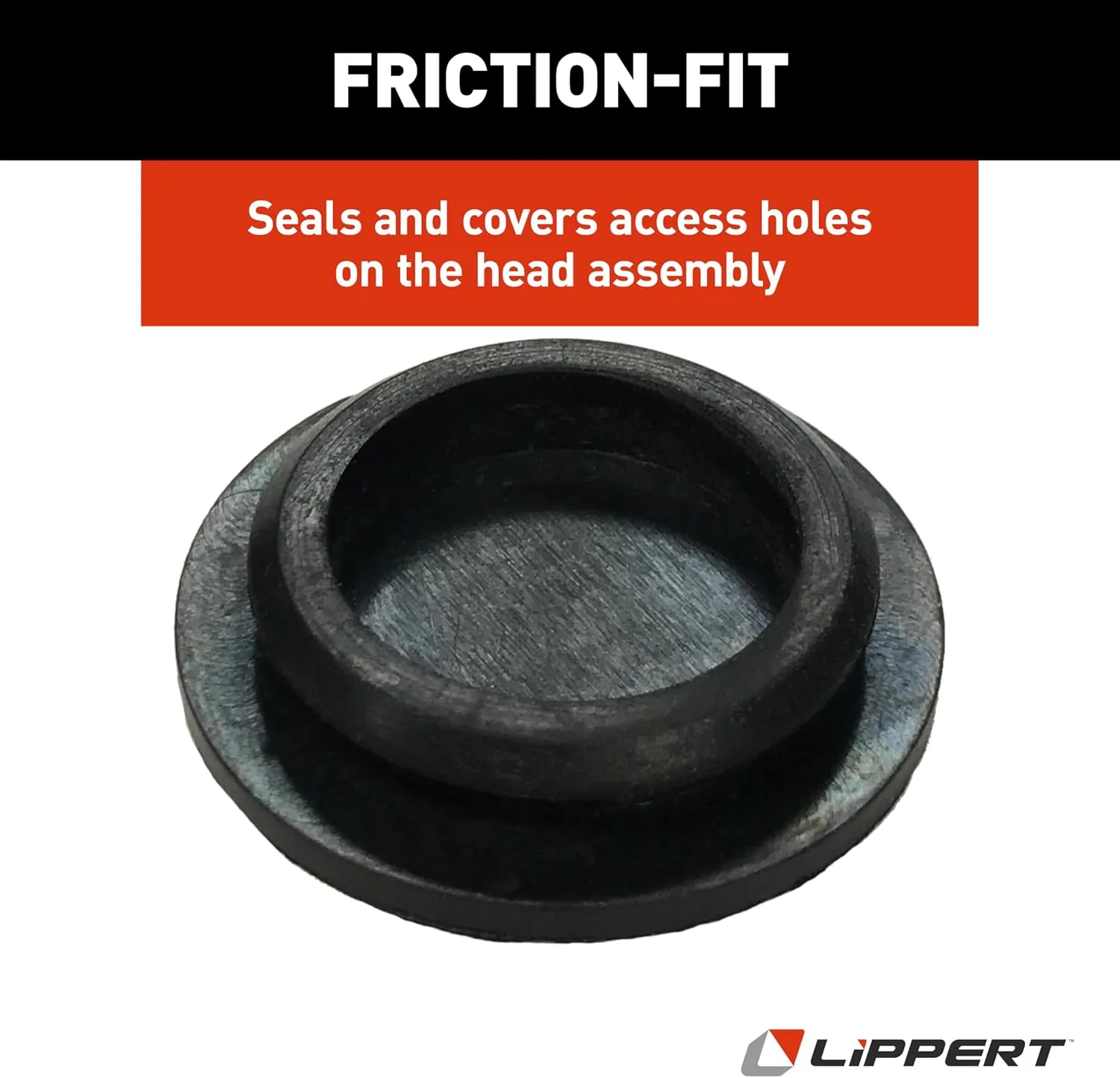 Lippert Replacement Power Tongue Jack Side Plug Cover, 1.38" OD, 0.83" ID — 225875