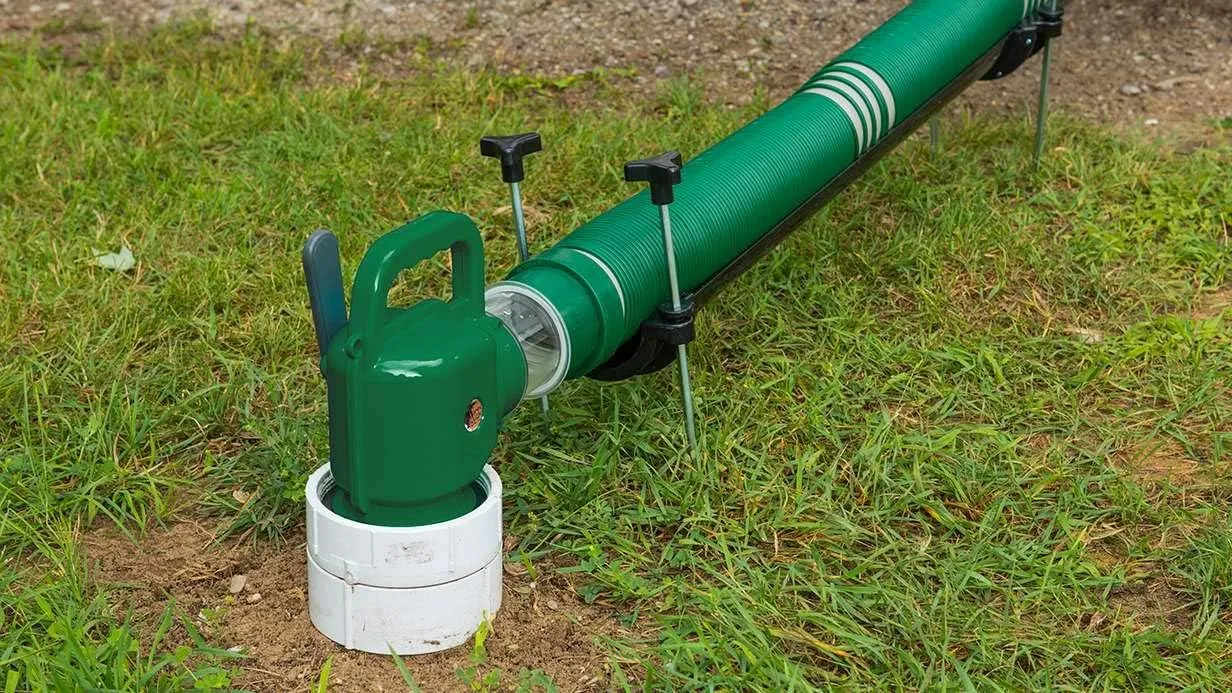 Lippert 359724 Waste Master 20’ Extended RV Sewer Hose Management System , Green