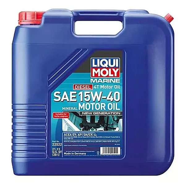 LIQUI MOLY 20L Marine 4T New Generation Motor Oil SAE 15W40