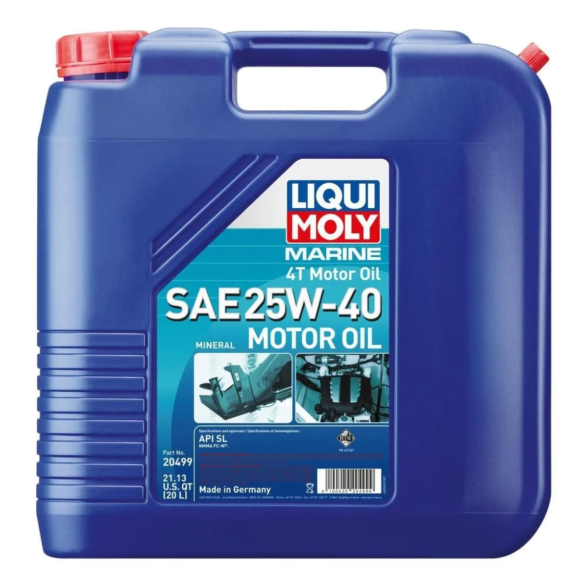 Liqui Moly 20499 25W-40 Marine 4T Motor Oil