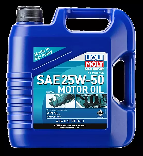 Liqui Moly LIQ-22510 Marine 25W-50 4T Engine Oil, 4 LTR