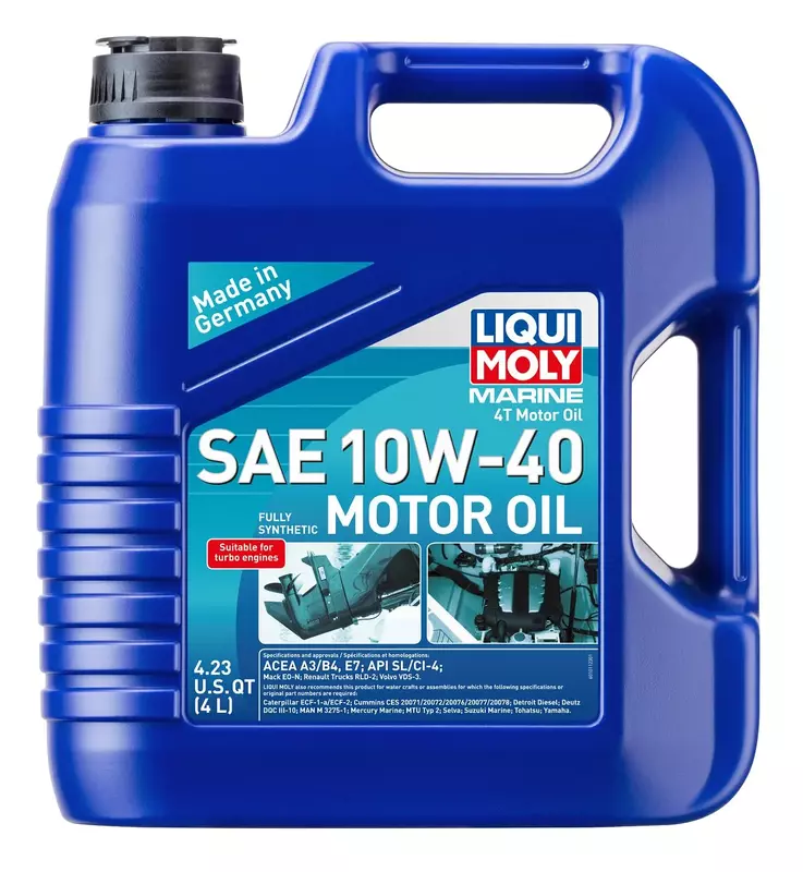 LIQUI MOLY Marine 4T Motor Oil SAE 10W-40 | 4 L | Marine motor oil | SKU: 20508