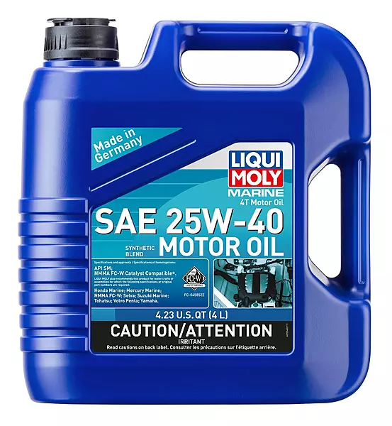 LIQUI MOLY Marine 4T Motor Oil SAE 25W-40 | 4 L | Motor oil