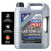 LIQUI MOLY MoS2 Antifriction SAE 10W-40 5L Synthetic Motor Oil