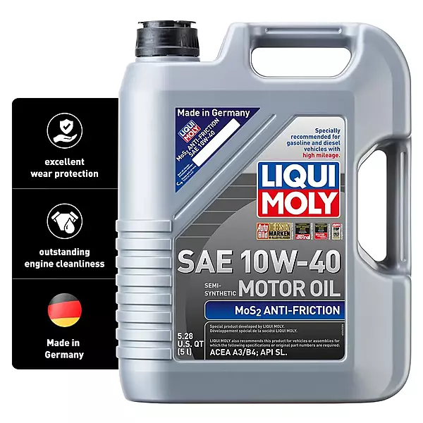 LIQUI MOLY MoS2 Antifriction SAE 10W-40 5L Synthetic Motor Oil