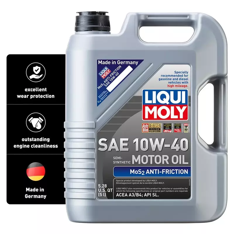 LIQUI MOLY MoS2 Antifriction SAE 10W-40 5L Synthetic Motor Oil