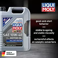 LIQUI MOLY MoS2 Antifriction SAE 10W-40 5L Synthetic Motor Oil