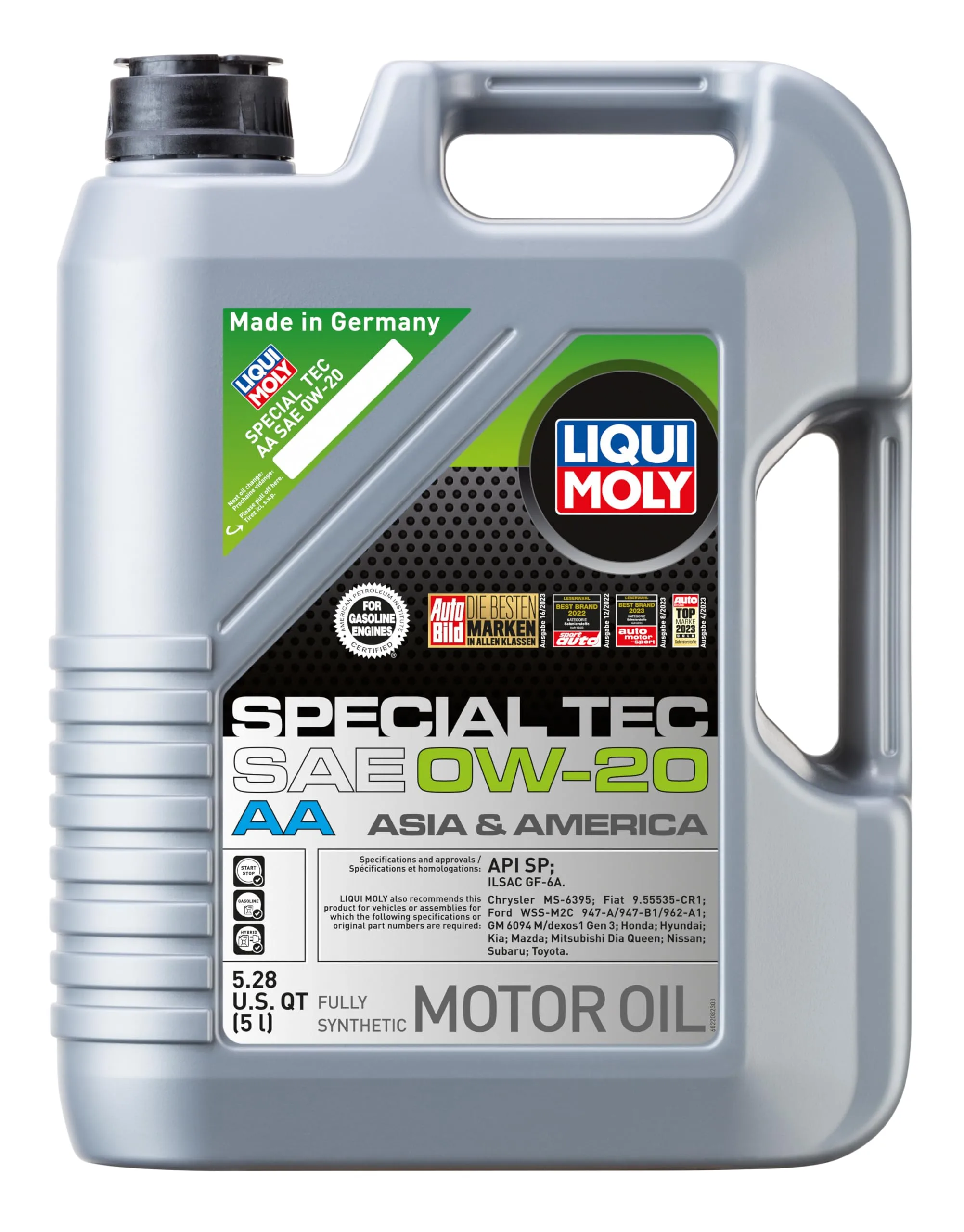 LIQUI MOLY Special Tec AA SAE 0W-20 Fully Synthetic Engine Oil