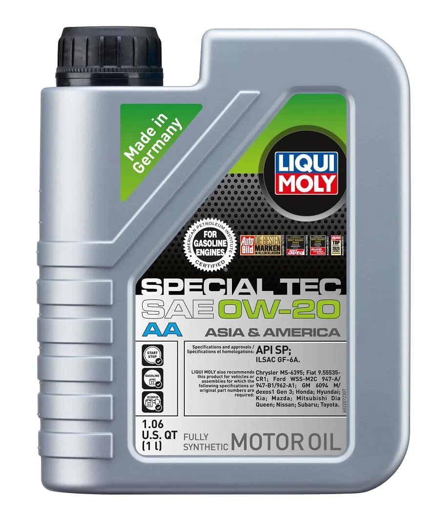 LIQUI MOLY Special Tec AA SAE 0W-20 Fully Synthetic Engine Oil