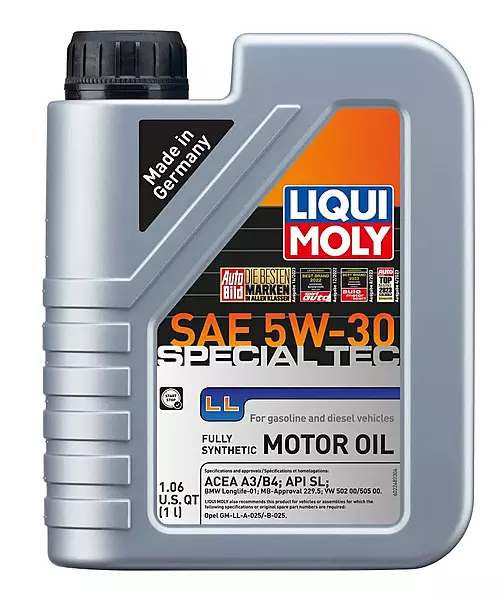 LIQUI MOLY Special Tec LL SAE 5W-30 | 1 L |Fully synthetic engine oil | SKU: 2248