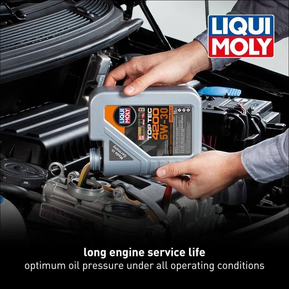 LIQUI MOLY Top Tec 4200 SAE 5W-30 New Generation | 1 L | Fully synthetic engine oil | SKU: 2004 1 Liter 1 Pack