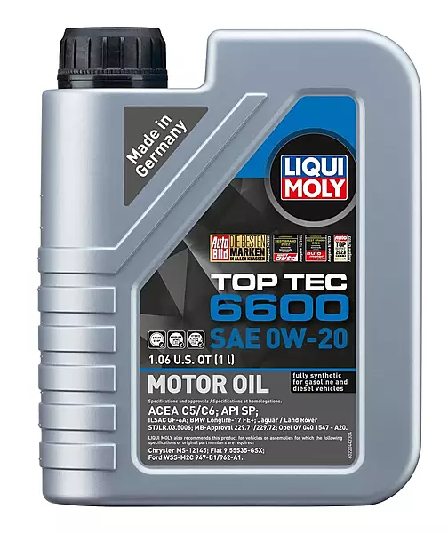 Liqui Moly Top Tec 6600 SAE 0W-20 1 L Motor Oil