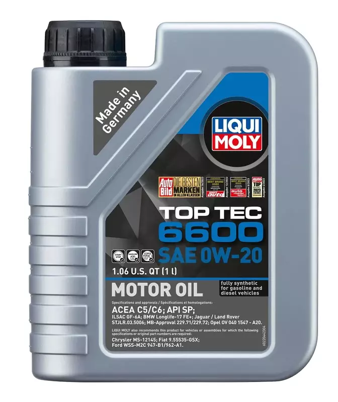 Liqui Moly Top Tec 6600 SAE 0W-20 1 L Motor Oil
