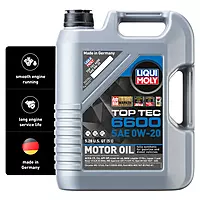 Liqui Moly Top Tec 6600 SAE 0W-20 Fully Synthetic Engine Oil 5L