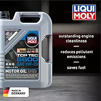Liqui Moly Top Tec 6600 SAE 0W-20 Fully Synthetic Engine Oil 5L