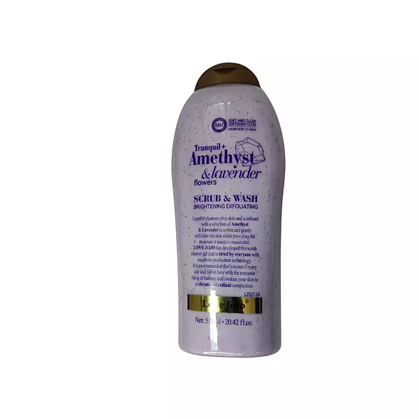 LOVE JOJO SCRUB&WASH AMETHYST & LAVENDER 580ML..