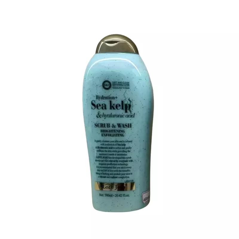 LOVE JOJO SCRUB&WASH SEA KELP& HYALURICACID 580ML..