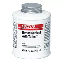 1527514 Loctite Thread Sealant, 1 pt., Brush Can, White, 16 oz.