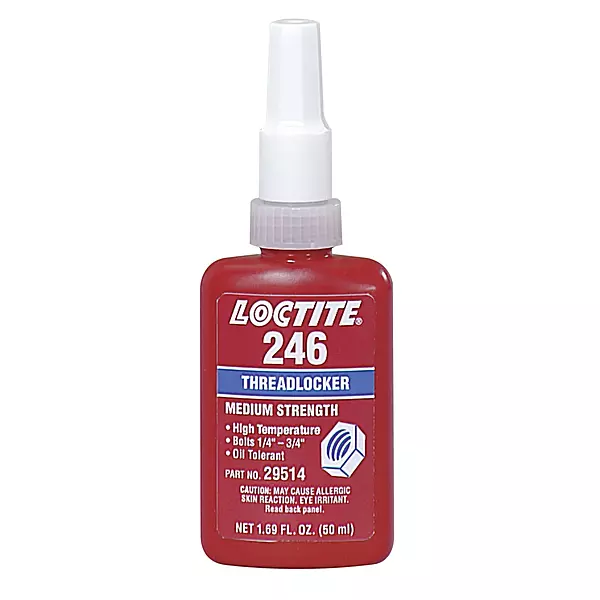 Loctite 246 High Temperature Medium Strength Threadlocker, 50 mL Bottle, Blue