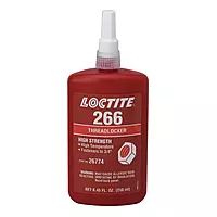Loctite 26774 Red/Orange 266 High-Temperature/High-Strength Threadlocker, 250 mL Bottle