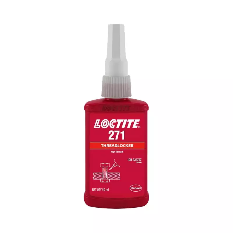 Loctite Threadlocker, Red, 50 mL (271 Series) - High Strength