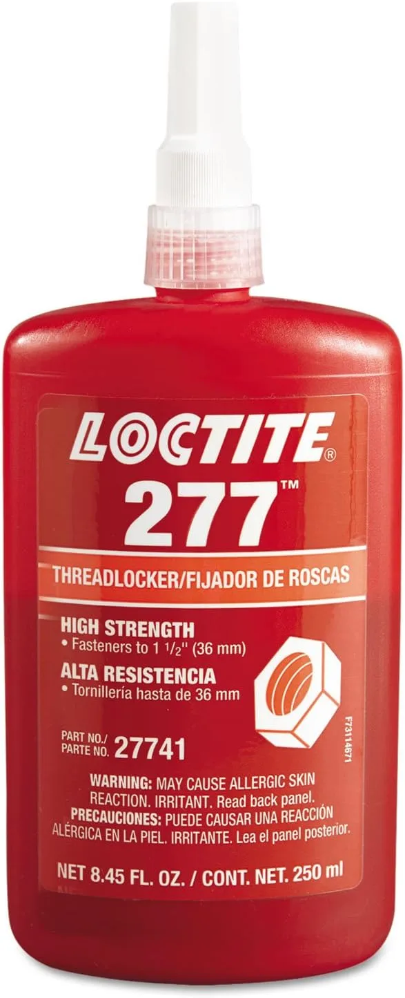 Loctite 442-27741 277 High-strength Threadlocker, 250 Ml, Red
