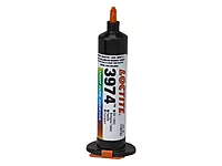 Loctite 3974 Fluorescent One-Part Acrylic Adhesive - 25 ml Syringe - Shore Hardness 77 Shore A, Shear Strength 960 psi