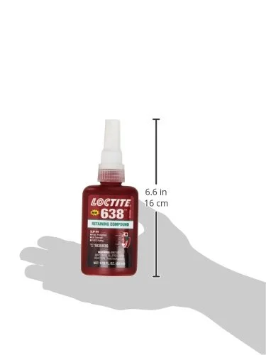 Loctite 21448 Green 638 High Strength Retaining Compound, 50 mL Bottle