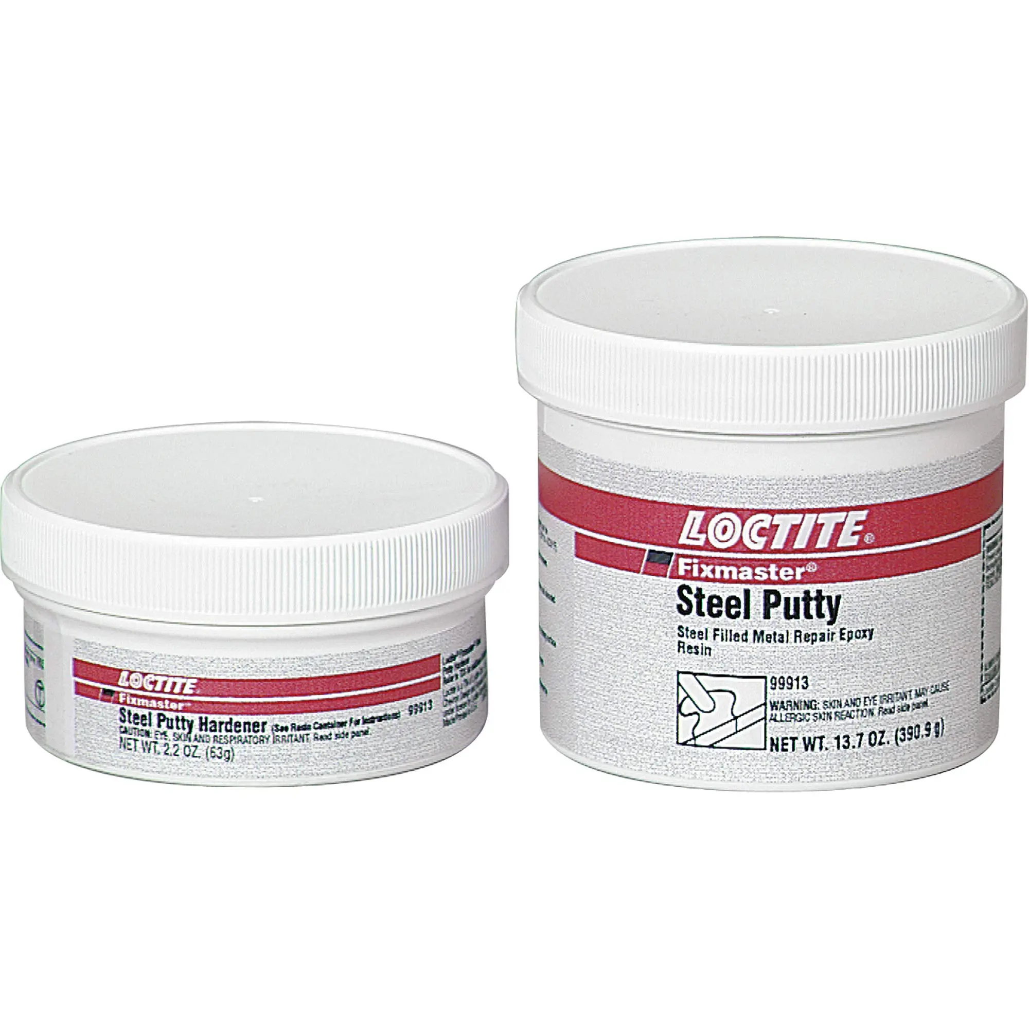Loctite 99913 Fixmaster Steel Putty Kit, 1 lbs Size, Grey (Pack of 6)