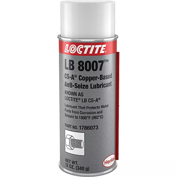 Loctite 1786073 Copper LB 8008 C5-A Copper Based Anti-Seize Lubricant, 12 fl. oz. Aerosol Can (Pack of 12)